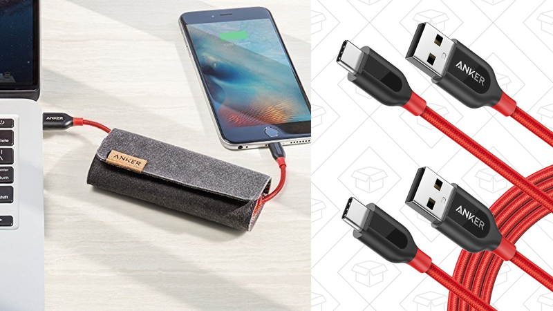 Cable Lightning Anker PowerLine+ 3' con funda | $10 | Amazon | Usa el código CABLE8922 cables Anker PowerLine+ de 6' USB 3.0 a USB-C | $16 | Amazon | Usa el código CABLE869Gráfico: Shep McAllister